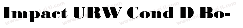 Impact URW Cond D Bo字体转换